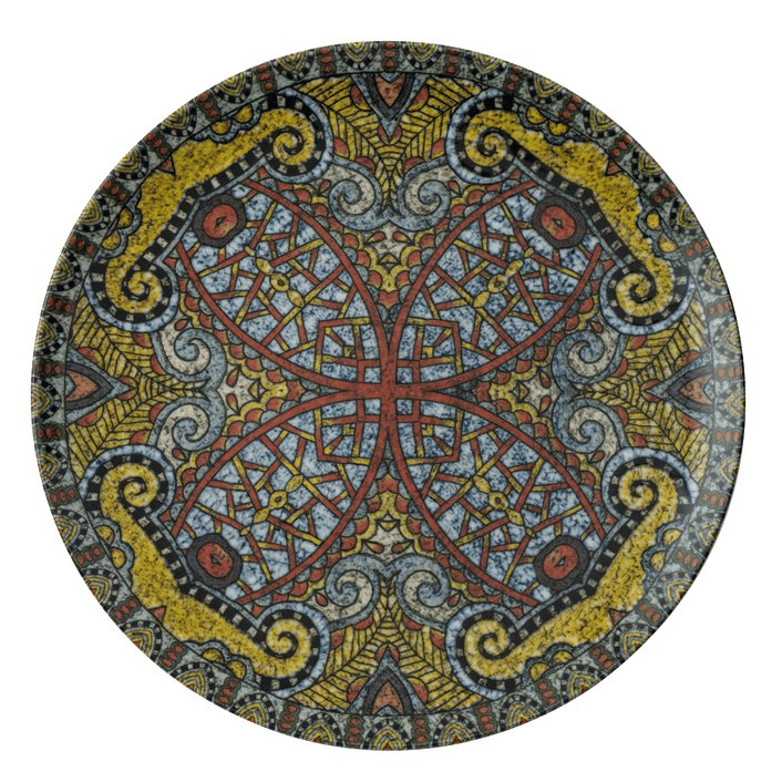 Piatto piano mandala cm.27,5