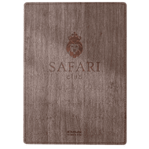Porta menu wood premium noce a4 mono anta cucito