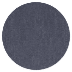 Tovaglietta rotonda sottopiatto segnaposto lavabile juta blu cm.34