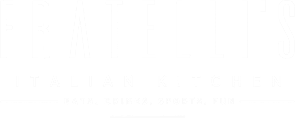Fratelli's Italian Kitchen logo on a black background with white text.