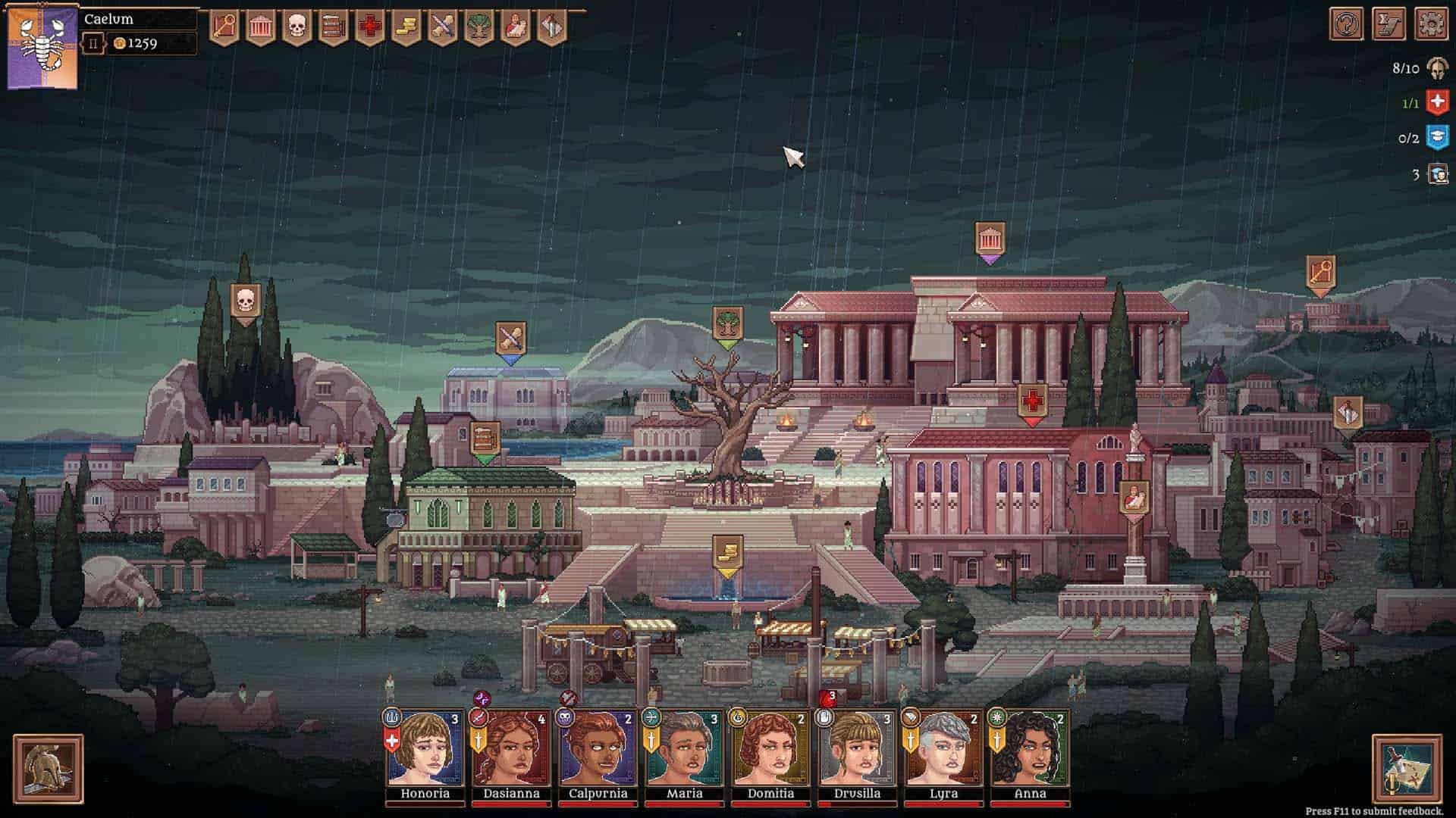 Your Roman estate in Bloodgrounds.