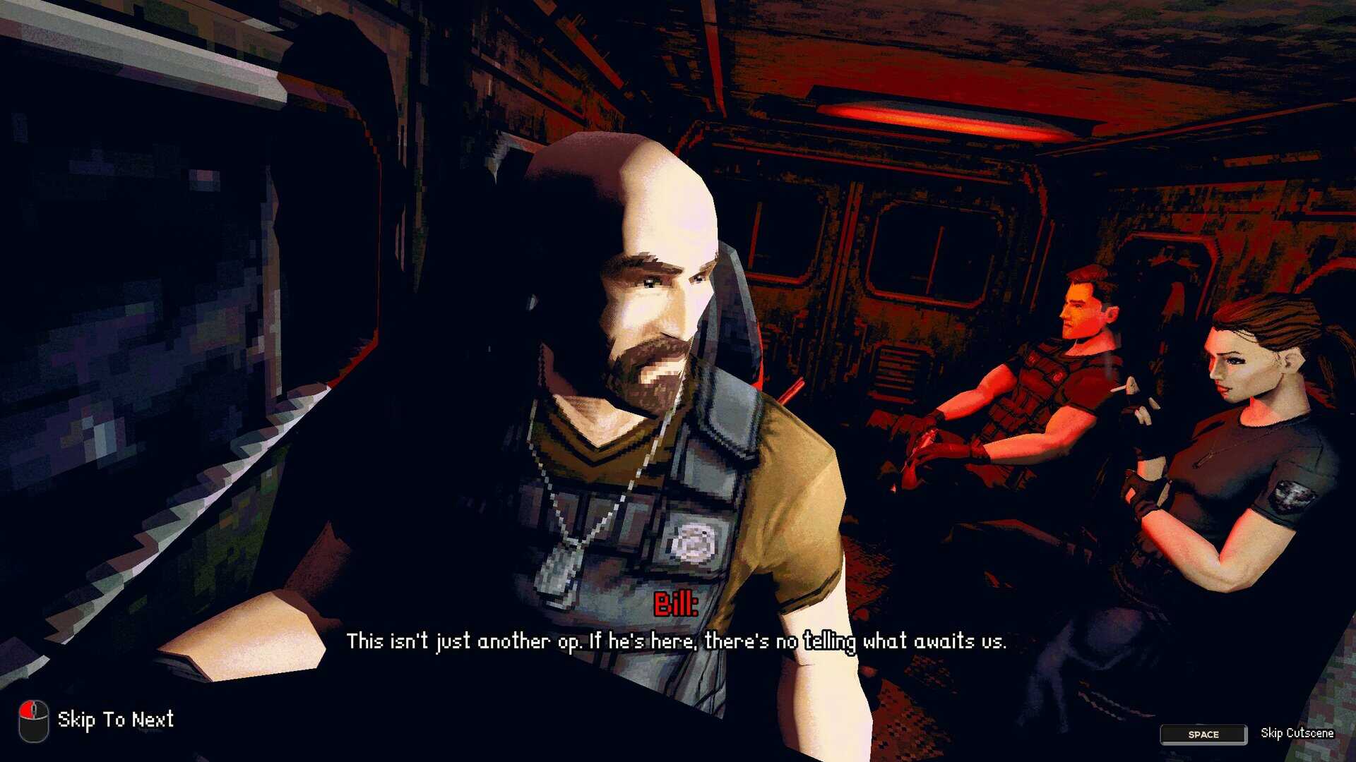 A screenshot of the R.I.P. squad in Flesh Made Fear