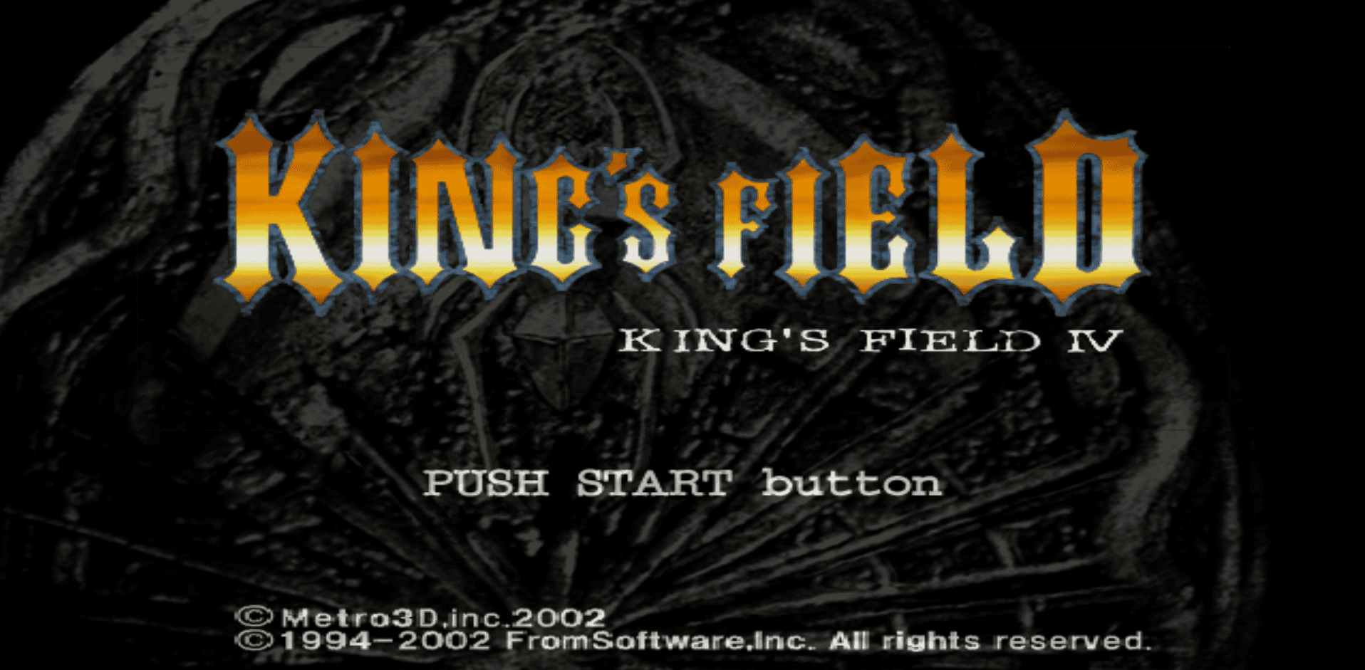 A menu of King's Field IV