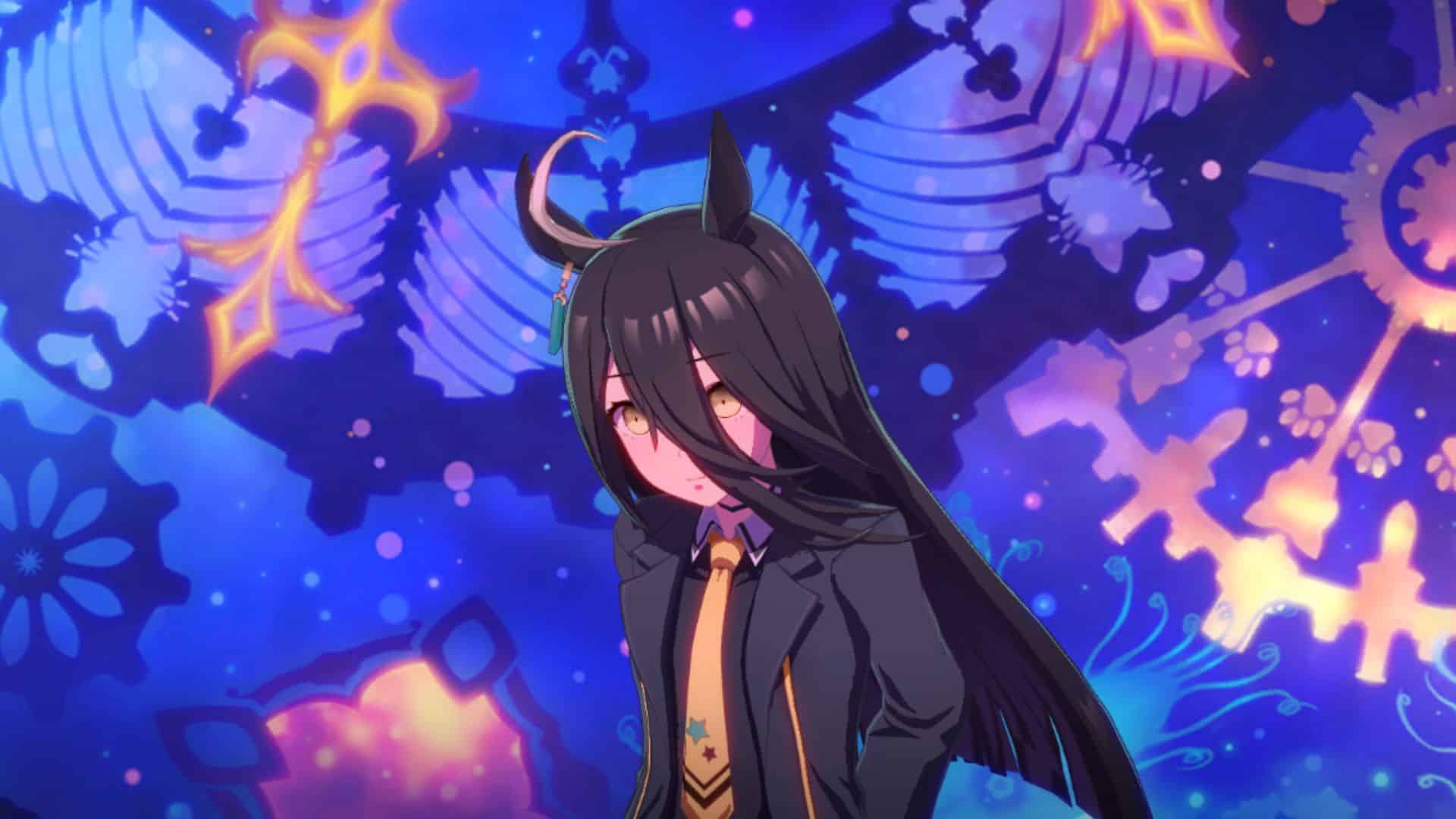 Manhattan Cafe is shown in Umamusume Pretty Derby
