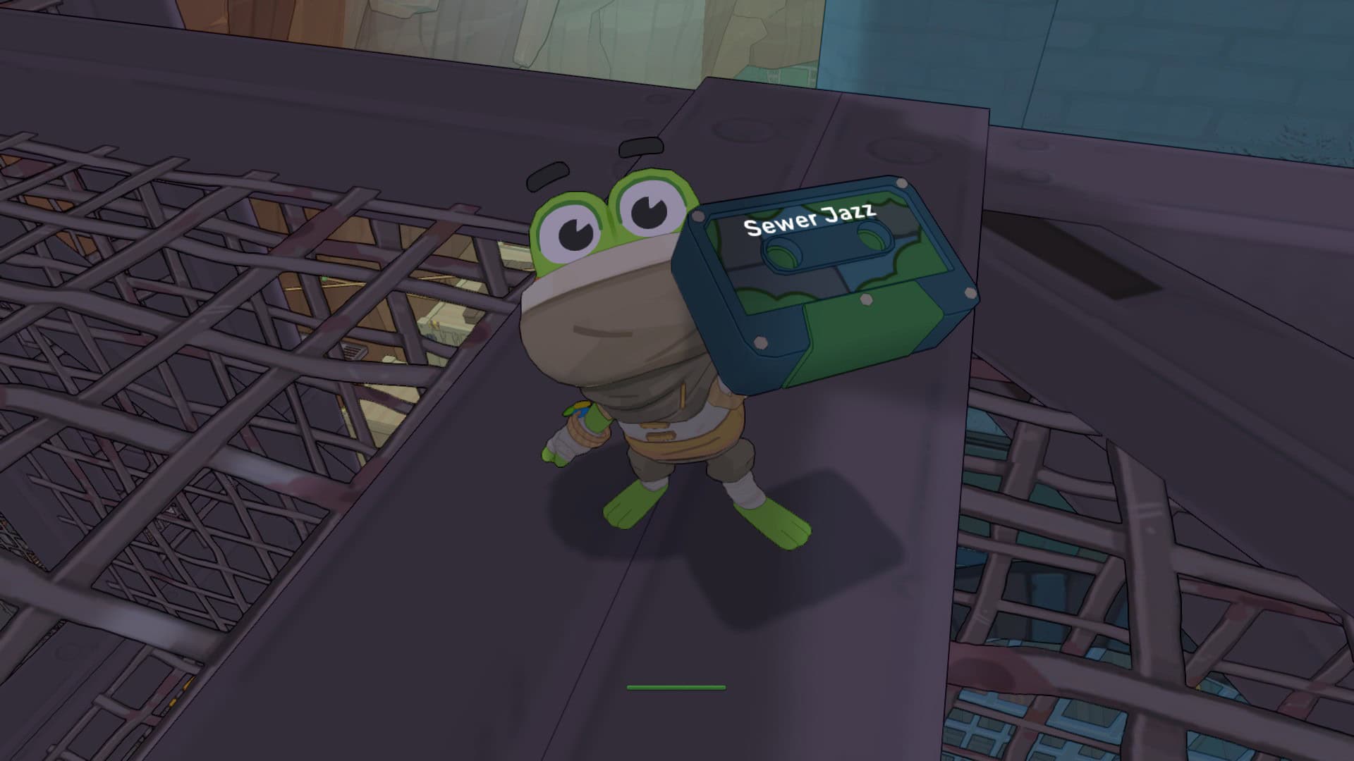 Hop holding up a mixtape titled "Sewer Jazz"