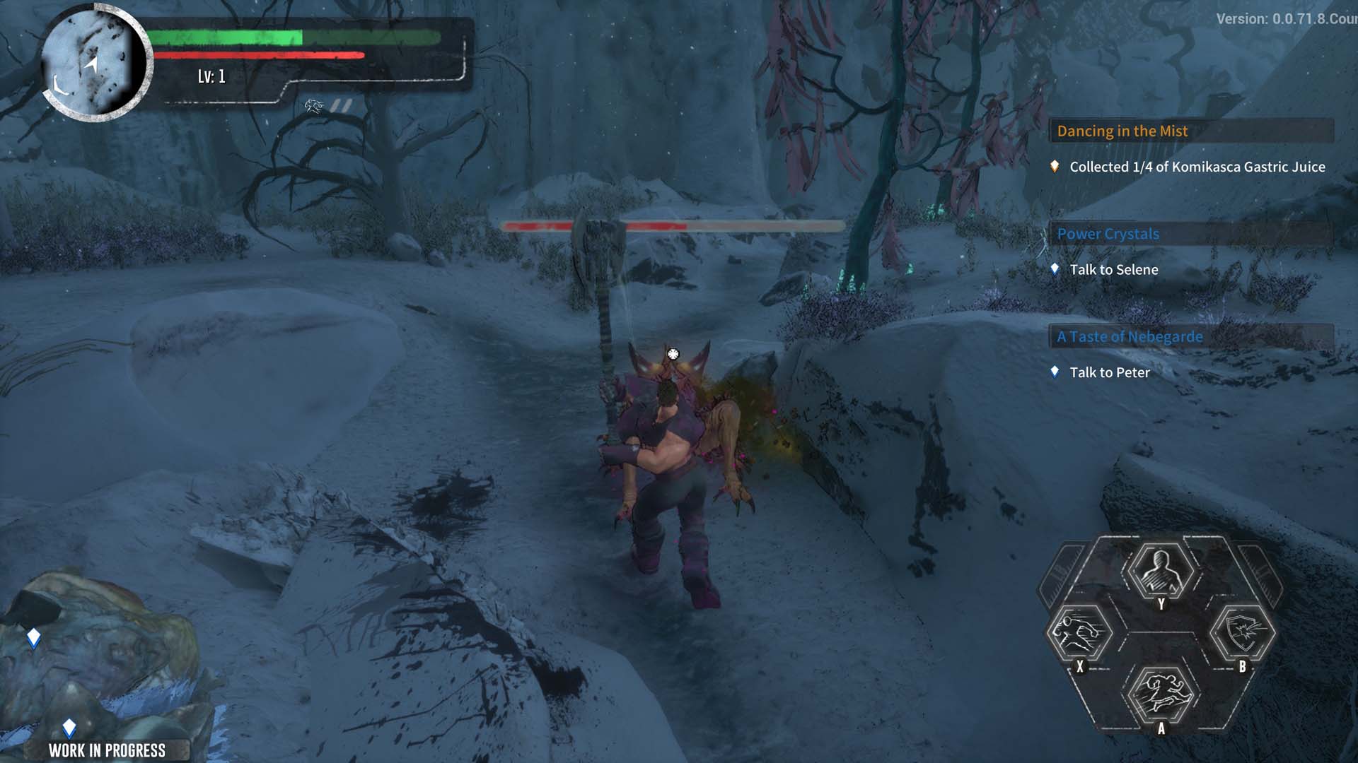 Fighting a powerful spider enemy in Goldilock One: Goldilock One: The Mists of Jakaira