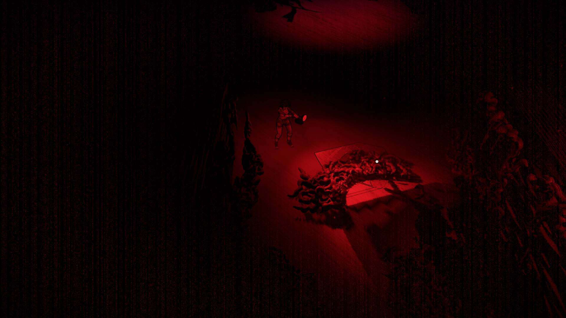 Using a Ghostlight to reveal a hidden table in I Hate This Place.