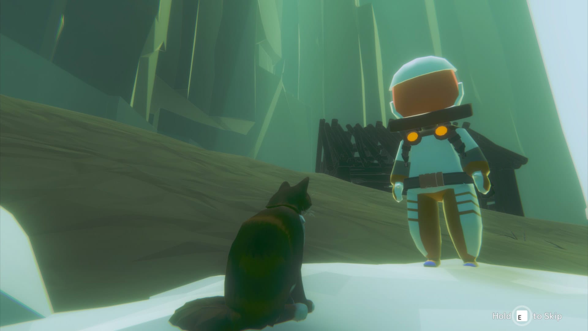 Nova Antarctica cat and protagonist screenshot