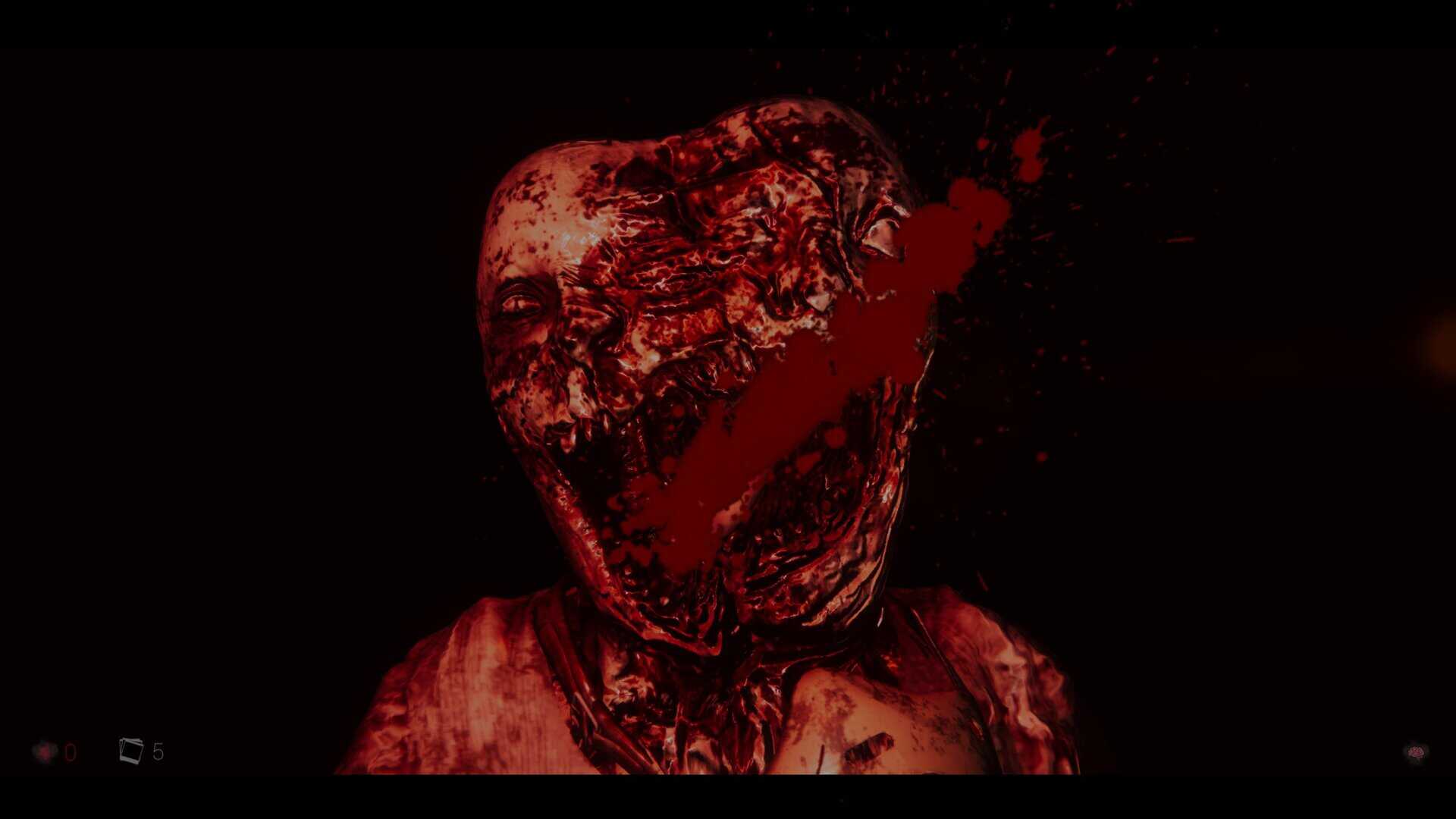 A screenshot of a jumpscare after failing to detect an anomaly in The 18th Attic
