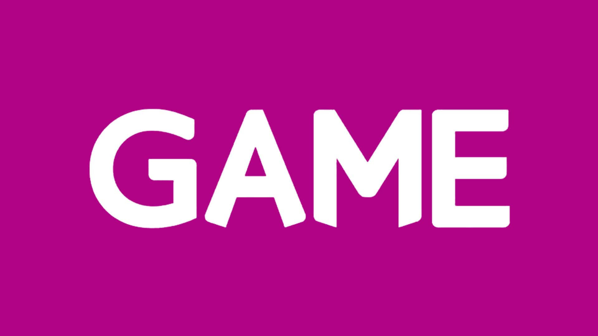 GAME UK logo in white on a pink background.