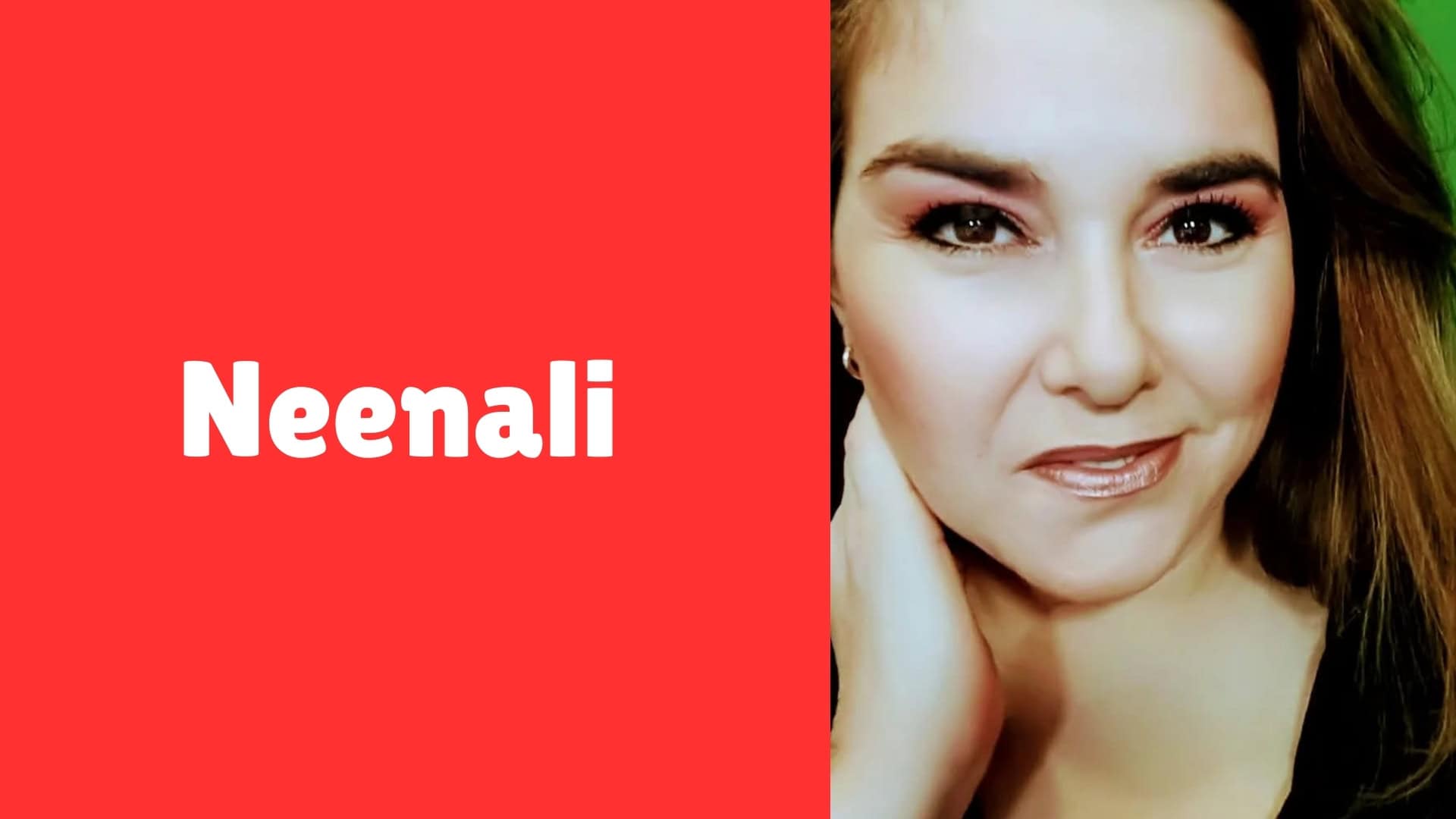 Decorative image featuring streamer Neenali on the right and her name on the left. 