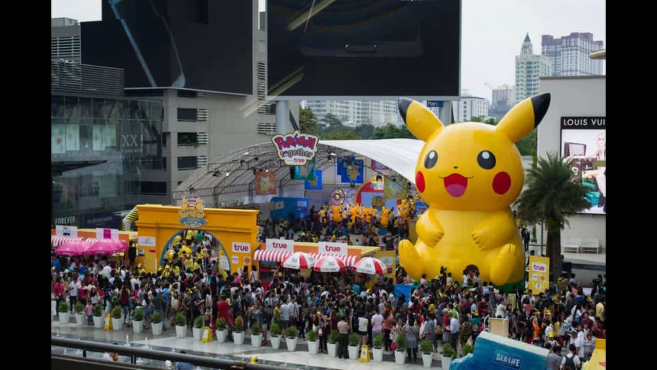 A Pokemon Festival on Children's Day in Thailand.
