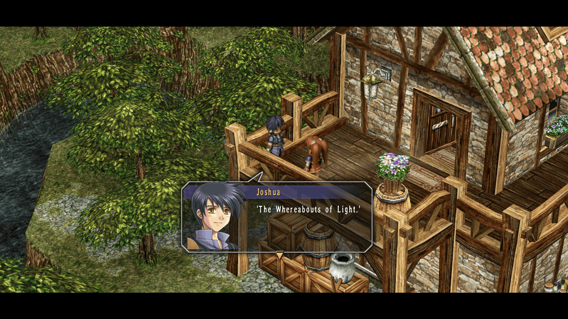 Joshua and Estelle on a balcony