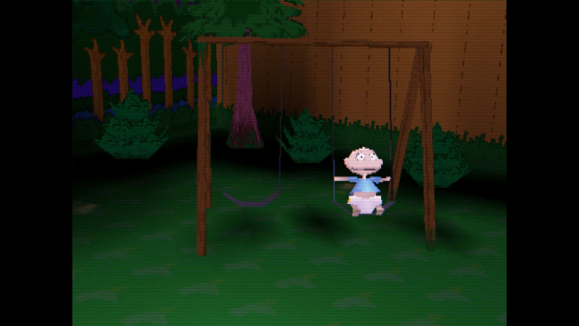 Tommy on a swing in Rugrats: Search for Reptar