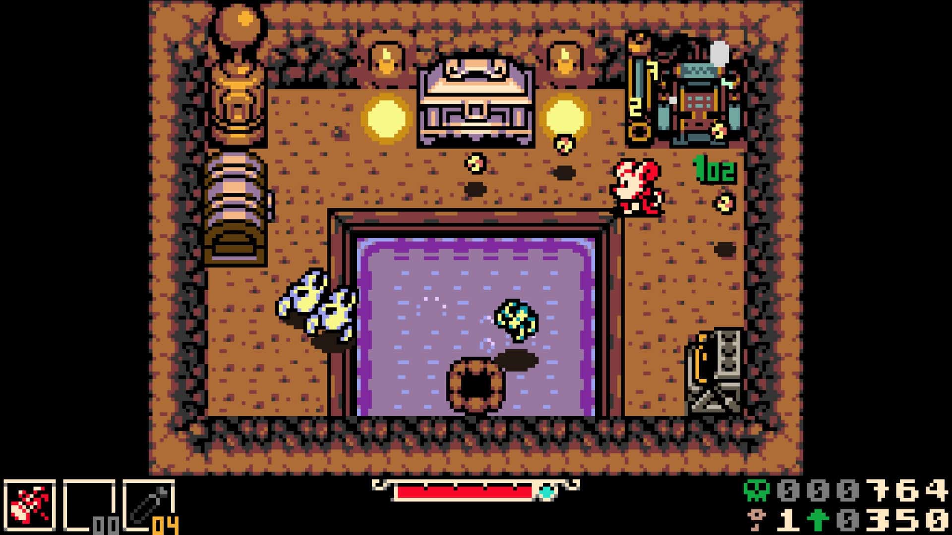 Bones jumping around in Mina's lair