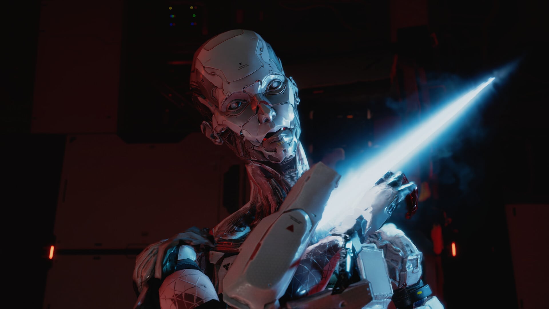 A robot enemy in Pragmata