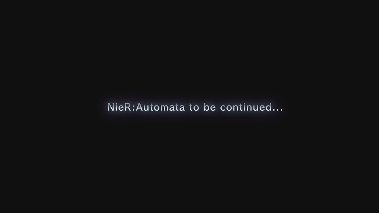 'NieR: Automata to be continued...' message from the 9th anniversary celebration video