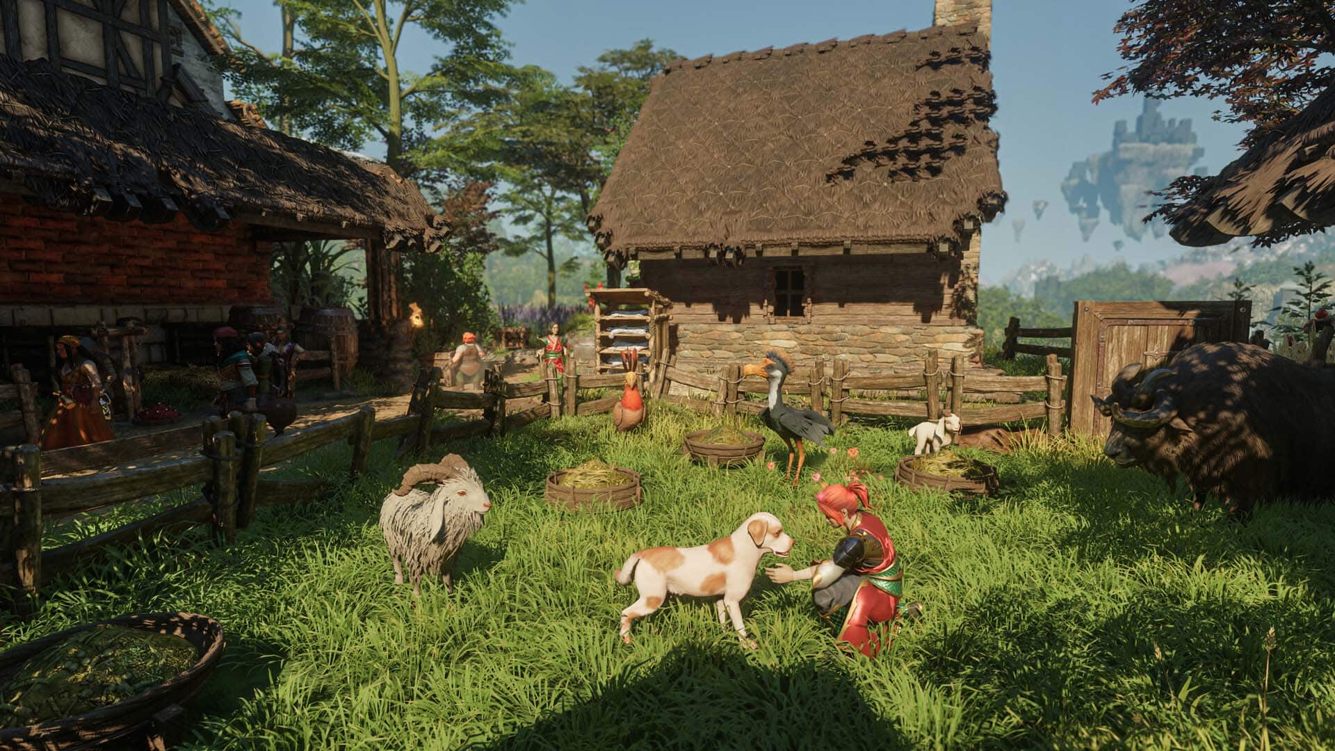 The construction process in Enshrouded.