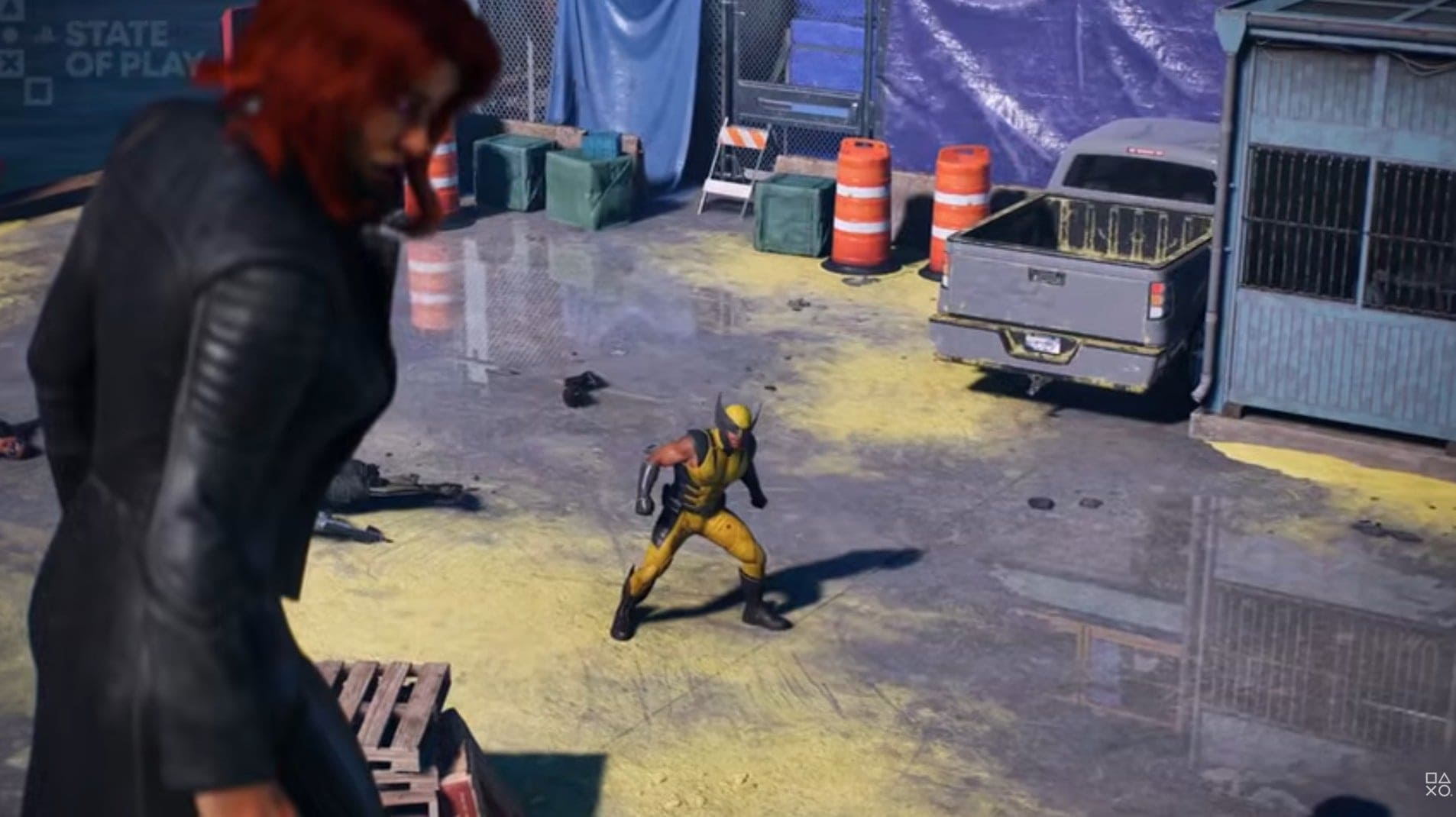 Screenshot of Wolverine and Jean Grey