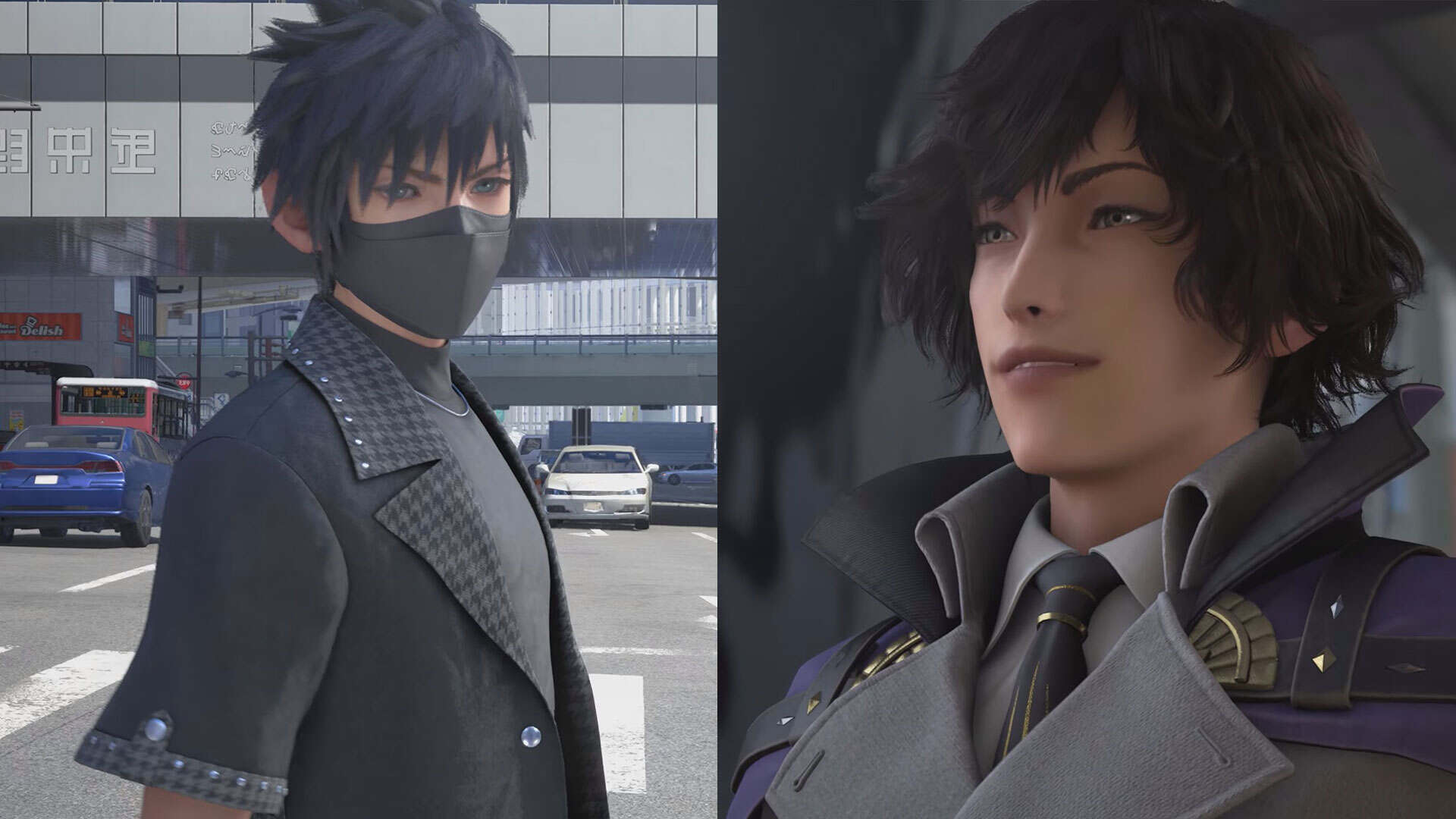 Kingdom Hearts 4 screenshot showing two mysterious characters yet unnamed in the series