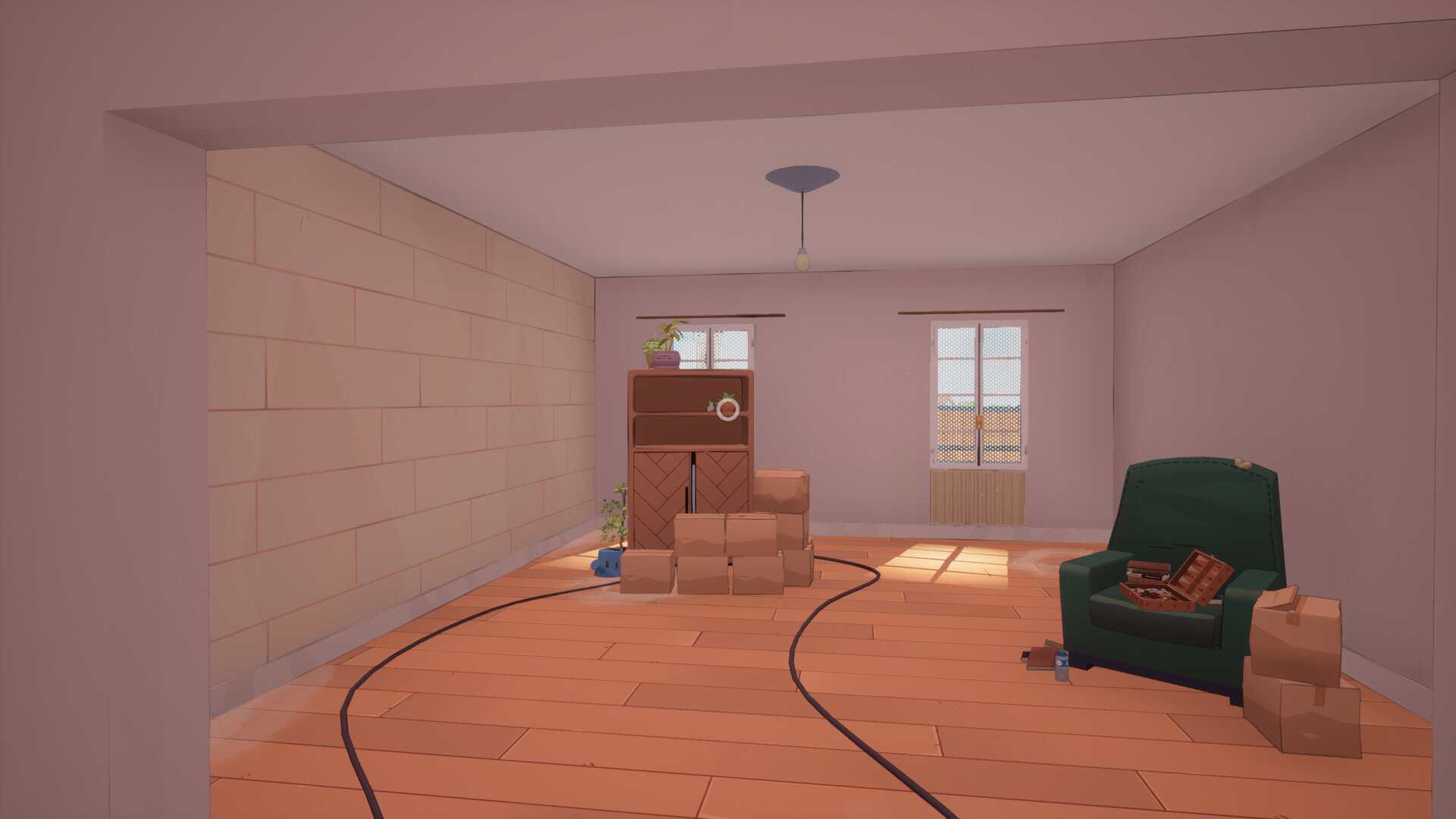 A screenshot of the apartment in Looking for Fael.