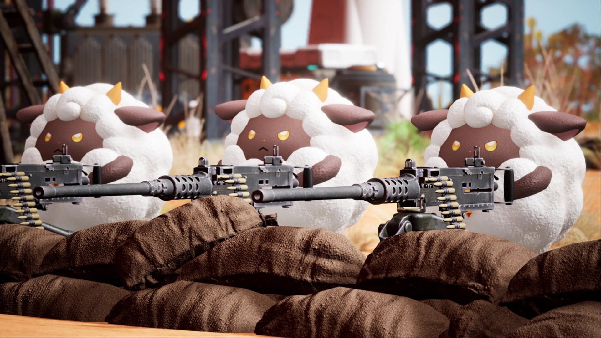 Palworld sheeps and guns screenshot 