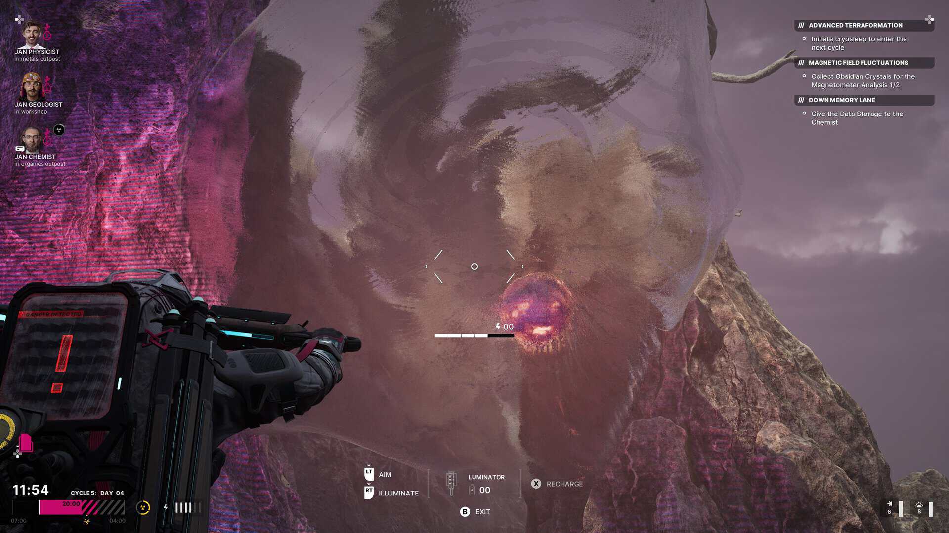 A screenshot of an anomaly in The Alters: The Last Variable