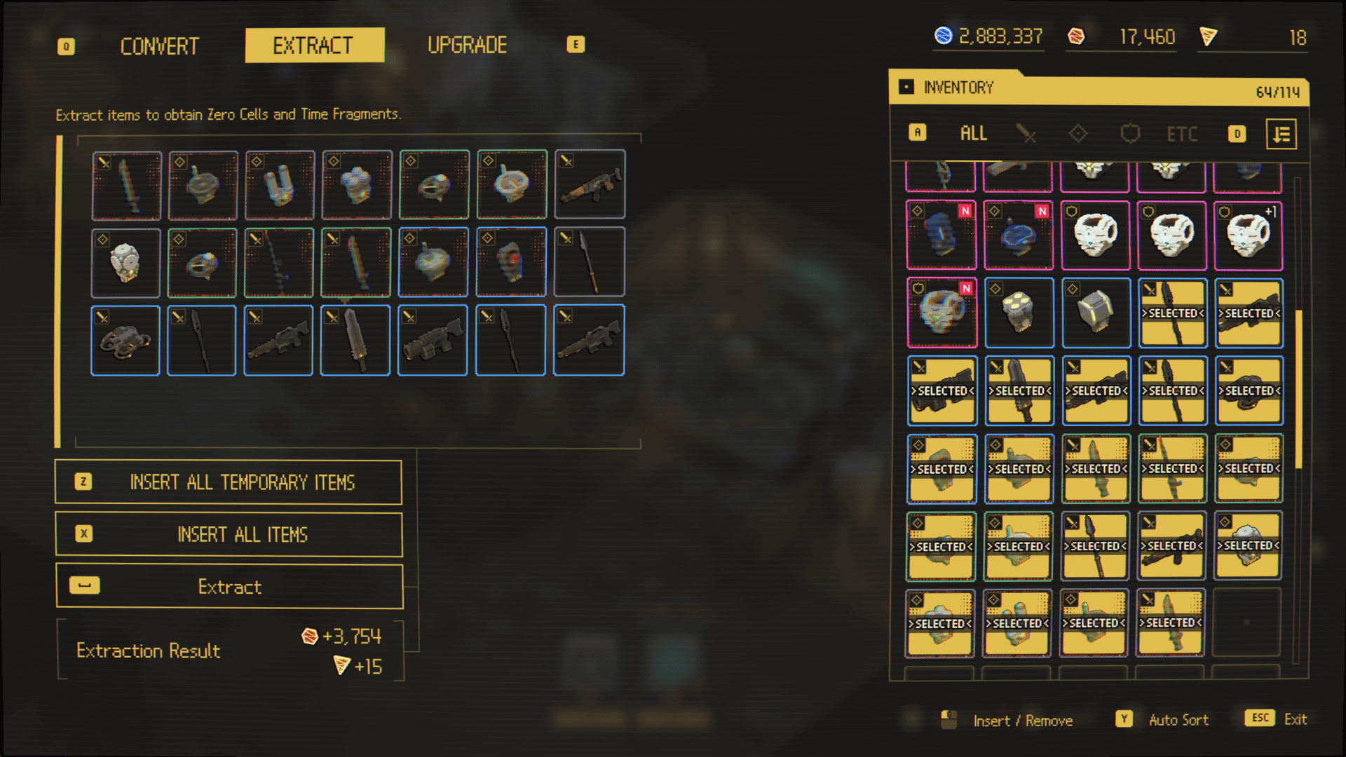 Javier's Extraction machine