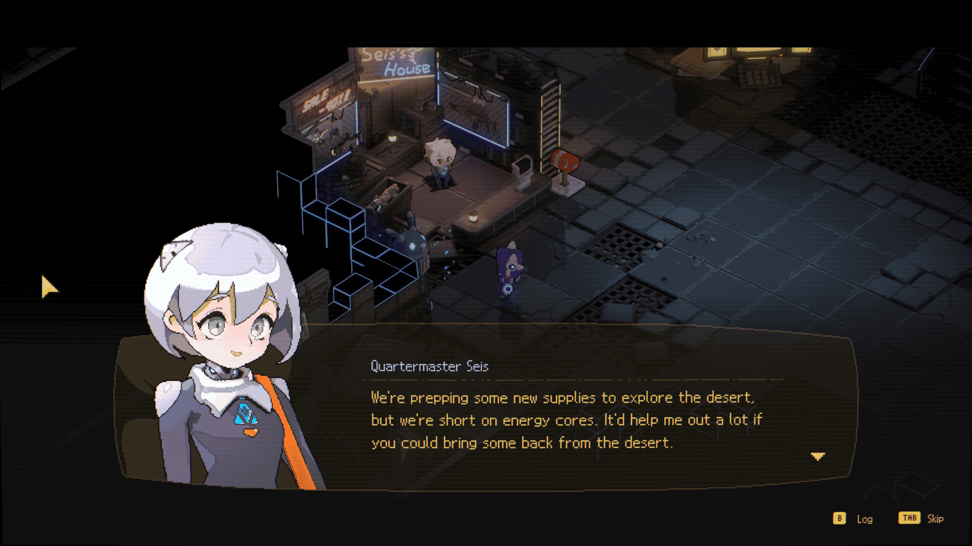 Quartermaster Seis dialogue