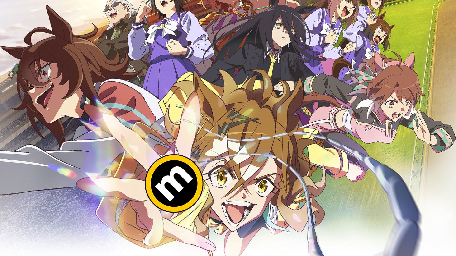 Promotional art for Umamusume: Pretty Derby – Beginning of a New Era movie with Metascore logo added.