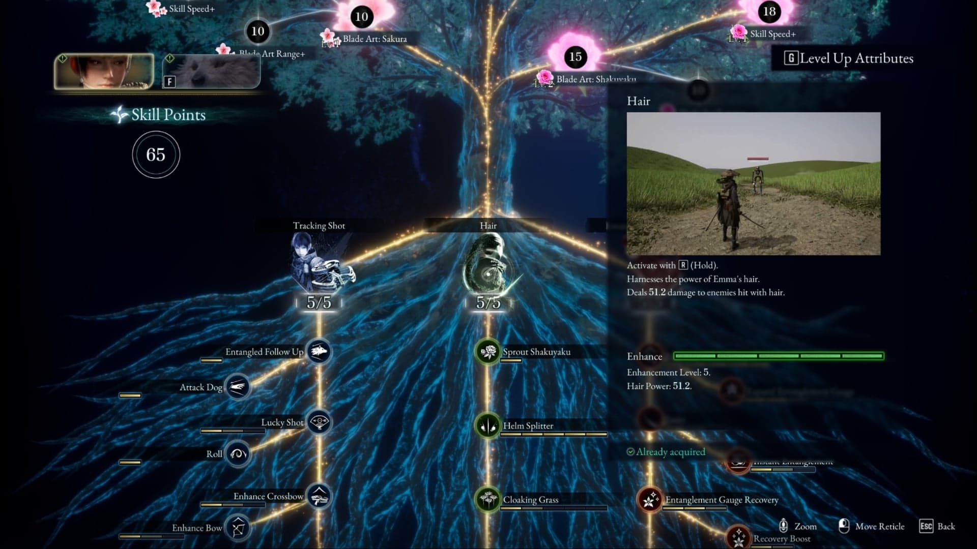 Beast of Reincarnation skill tree Emma