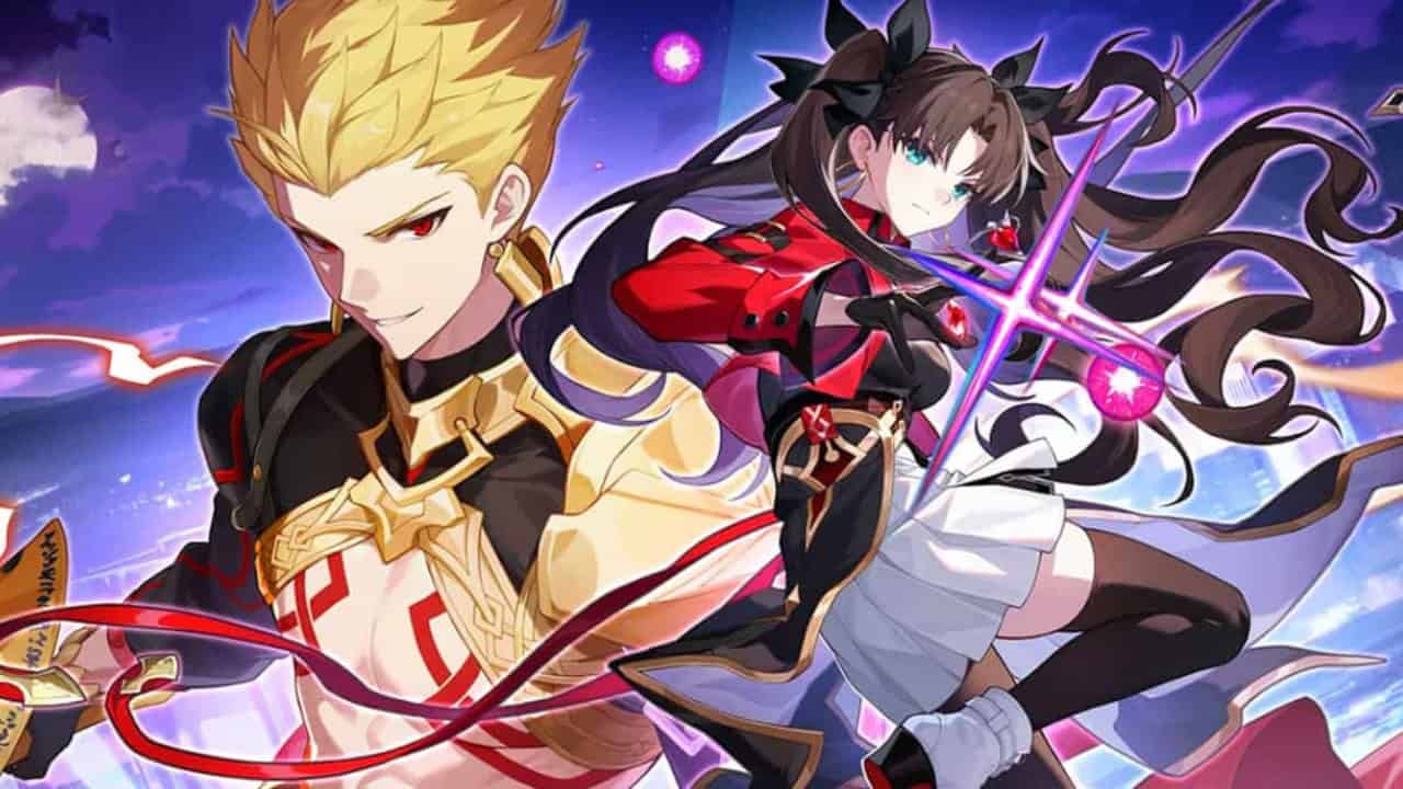 Honkai: Star Rail Fate Rin Tohsaka and Gilgamesh collaboration art