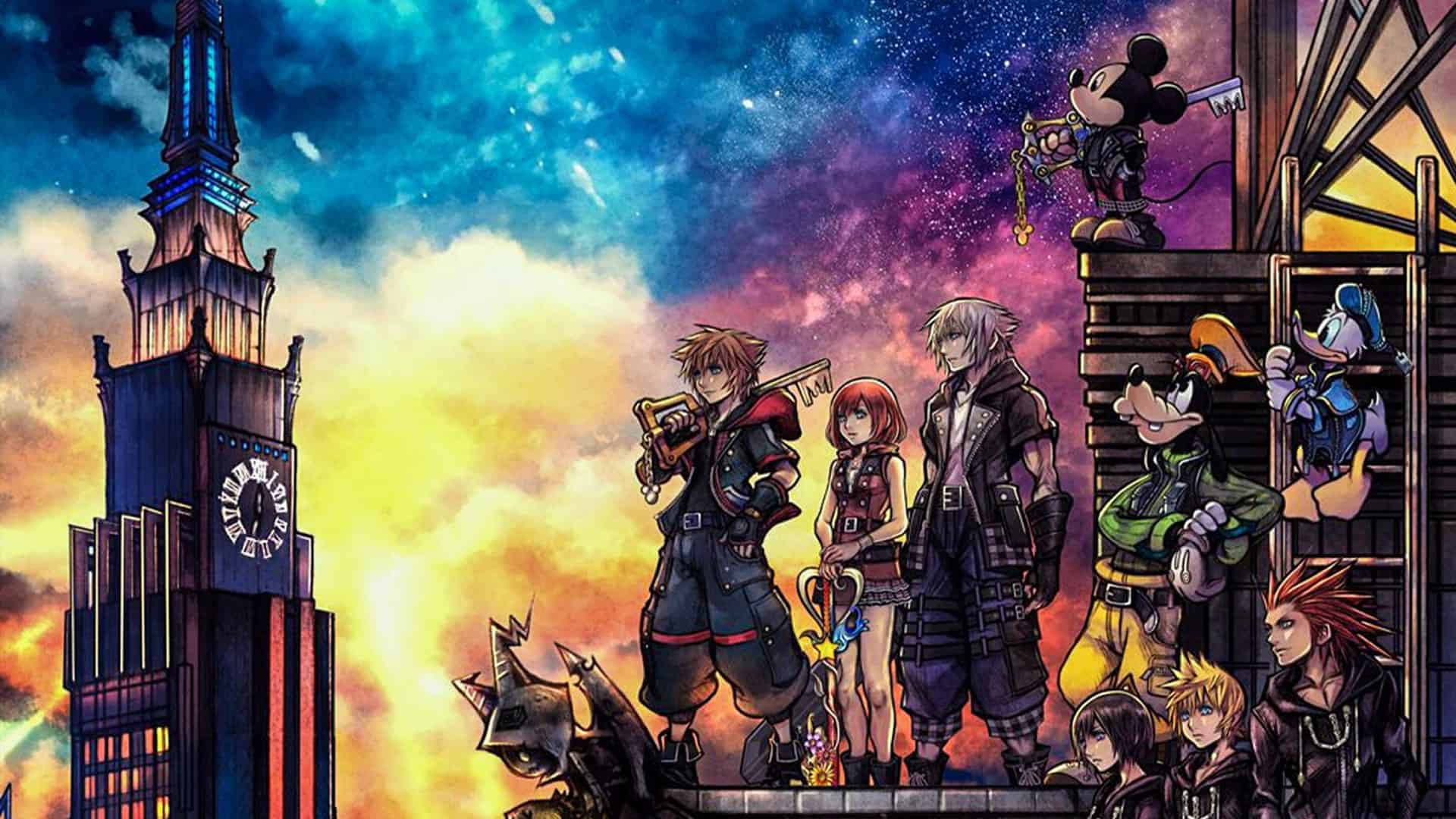 Kingdom Hearts 3 official key cover art