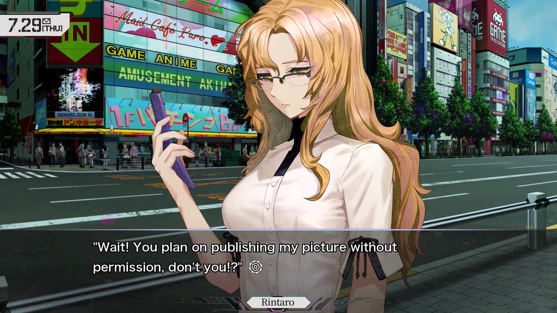 Moeka Kiryu in Steins;Gate RE:BOOT screenshot