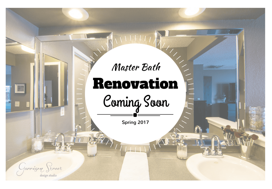 Master Bath Reno Coming Soon! ww.GarrisonStreetDesignStudio.com That 70s House