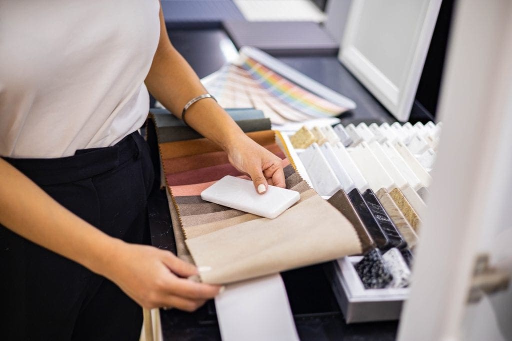 Countertop material options for kitchen and bathroom renovation projects.