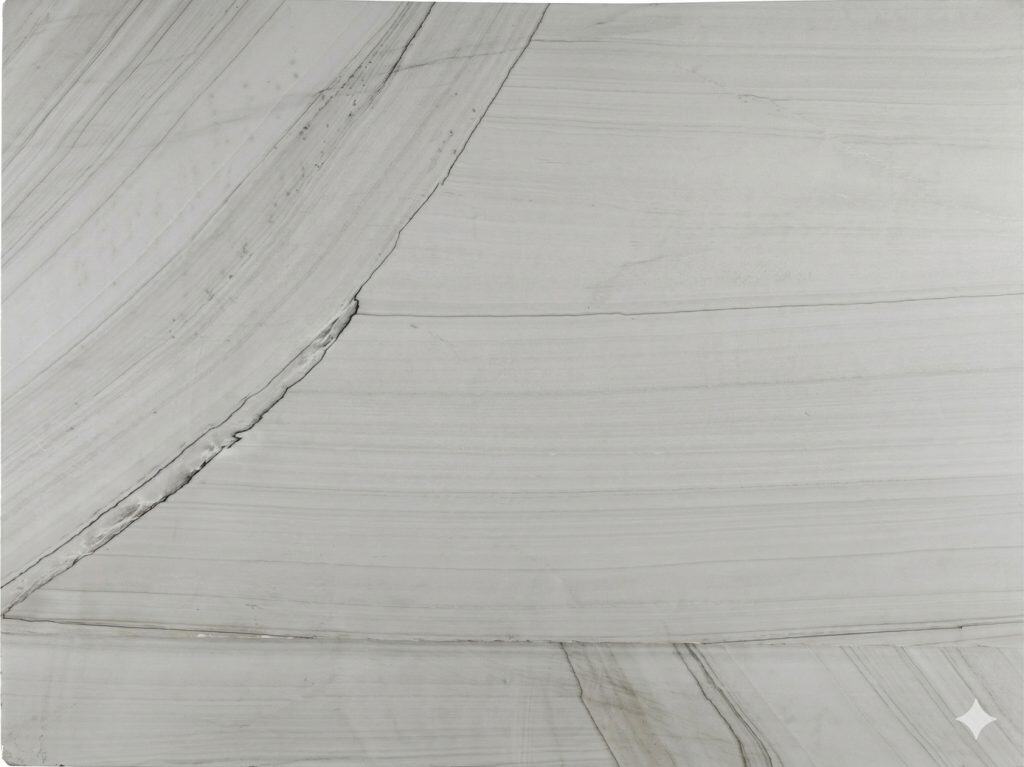 Elegant Bianco Superiore marble countertop with subtle veining.