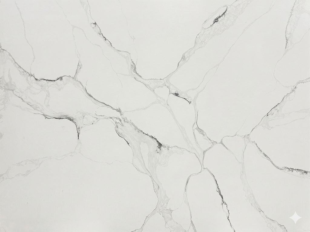 Calacatta Amaze marble with white and gray veining for luxurious countertops.