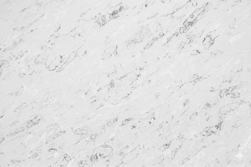 Elegant Chantilly quartz surface with subtle gray veining for modern kitchens.