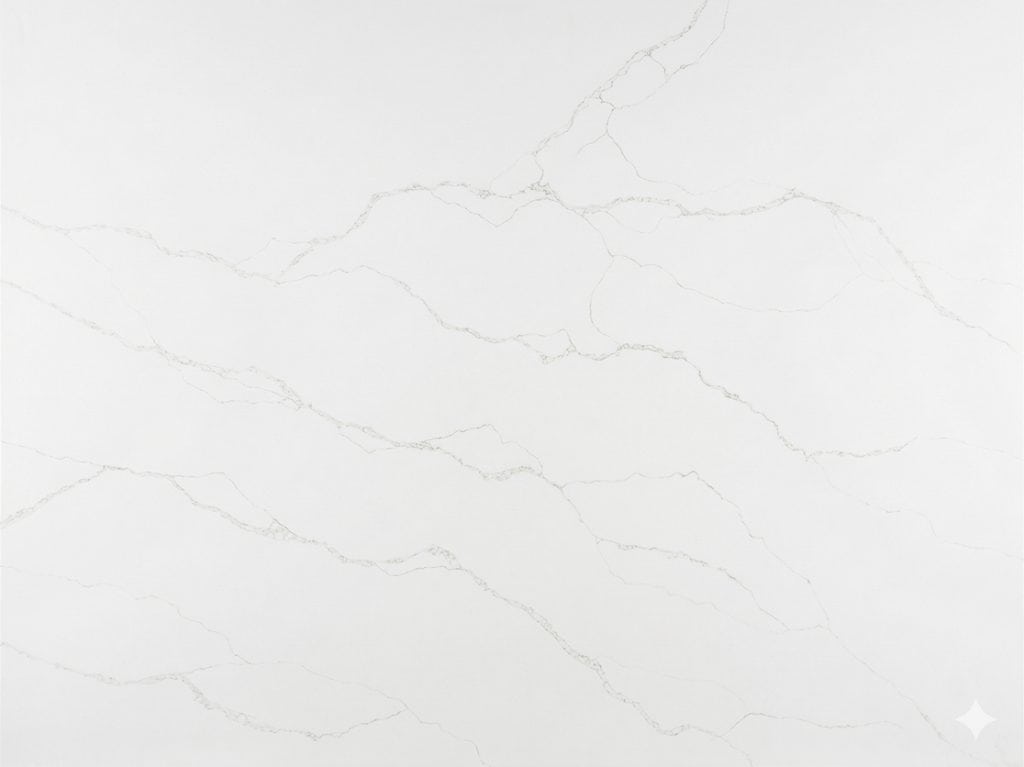 Elegant white marble surface with subtle gray veining for luxurious countertops.