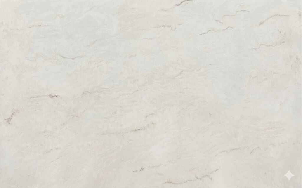 White marble countertop with subtle veining, ideal for luxurious kitchens and bathrooms.