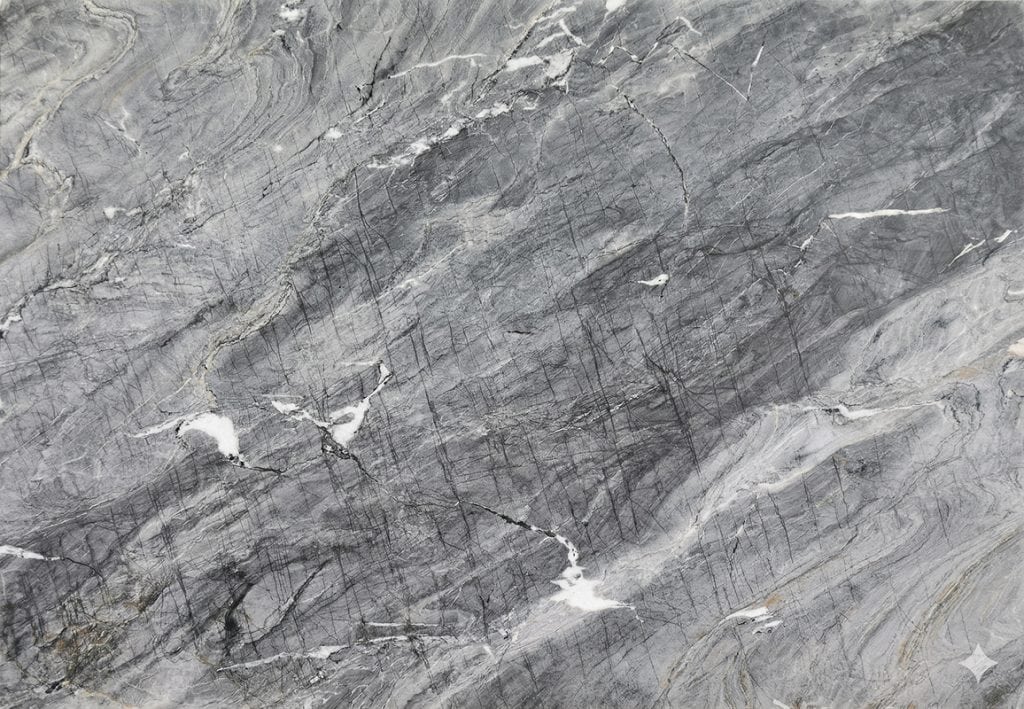 Elegant Tempest Blue marble surface with natural veining and texture.