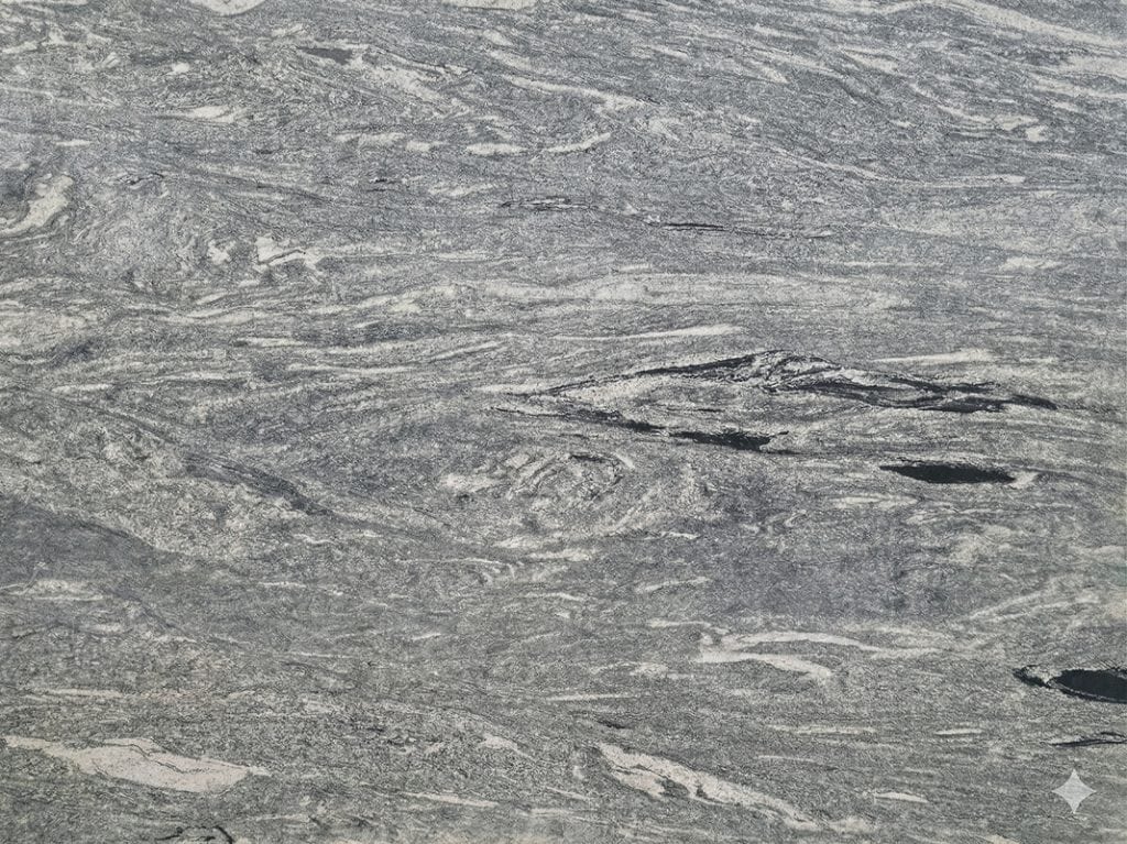 Verde Marina granite with green and gray tones, ideal for luxurious kitchen surfaces.