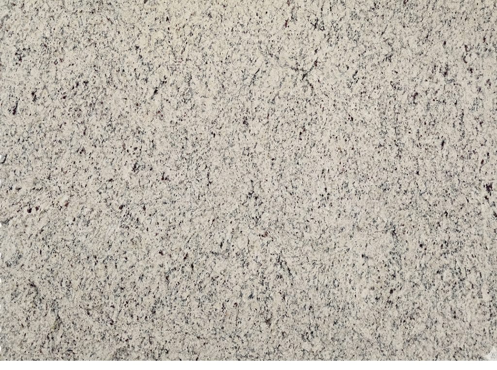 Elegant White Ornamental granite with detailed speckled pattern for luxurious countertops.