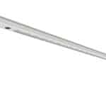 Long LED office light fixture with multiple LEDs and power cord.