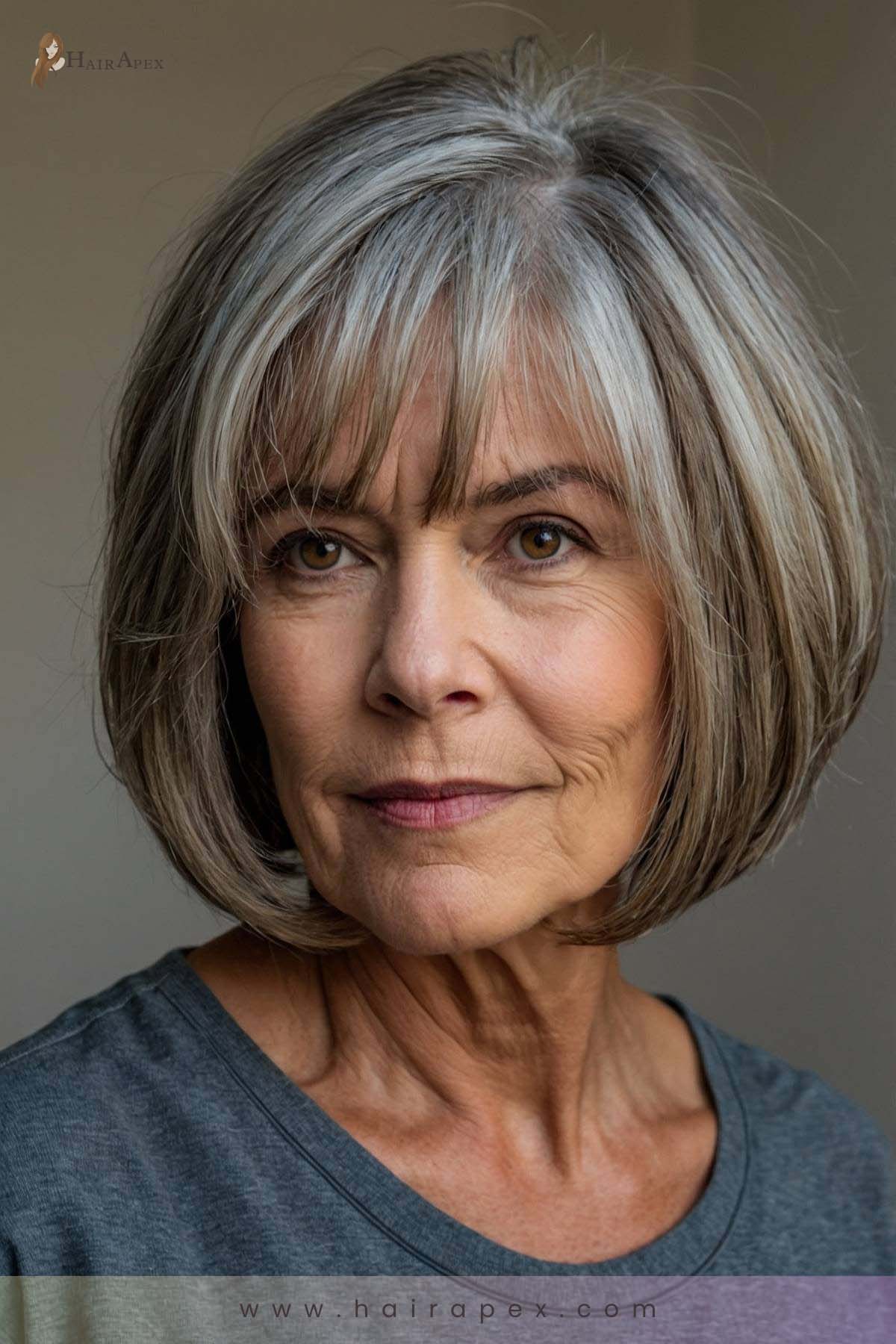 Medium Length Haircut 60 Year Old 19