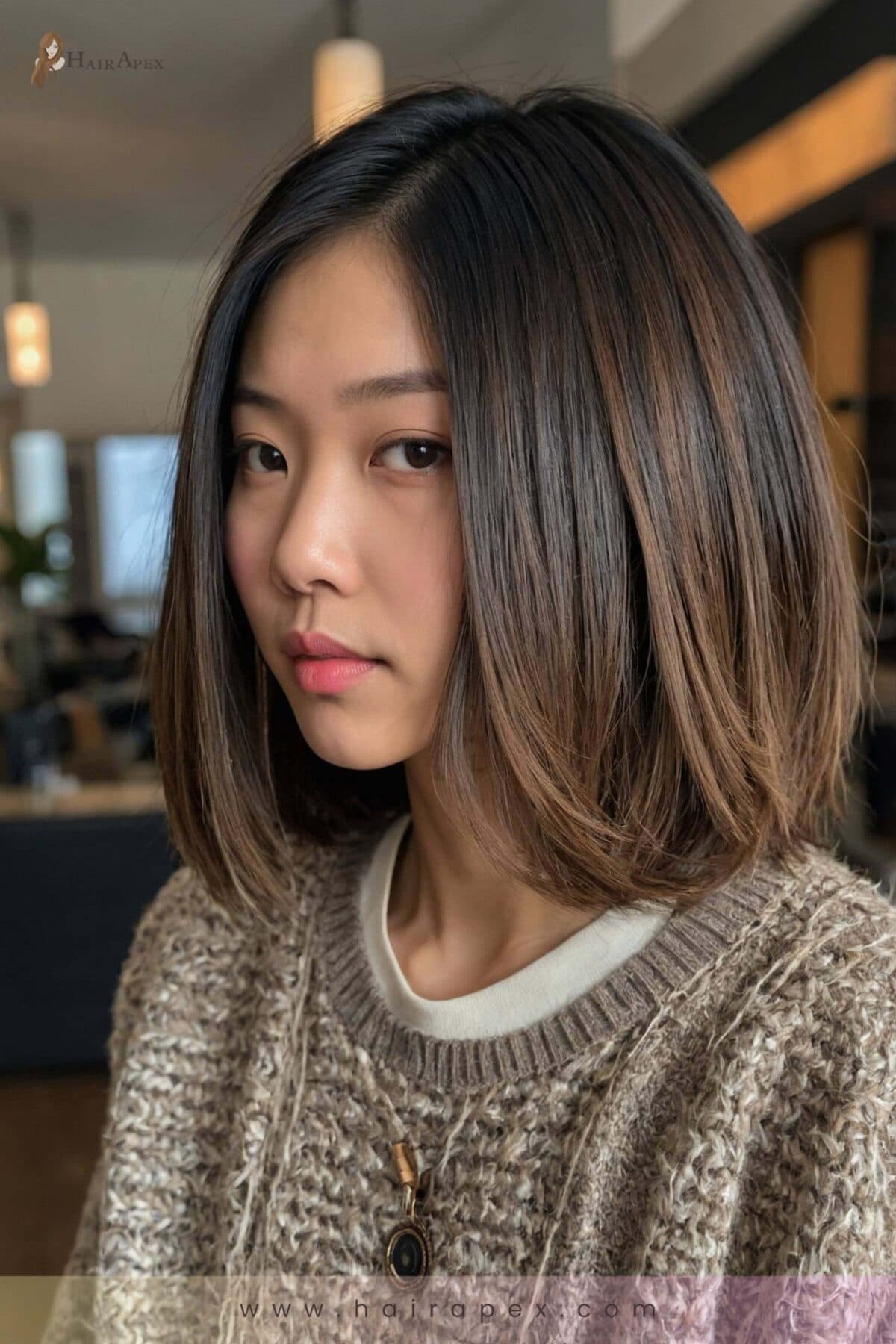 medium length haircut Asian 22