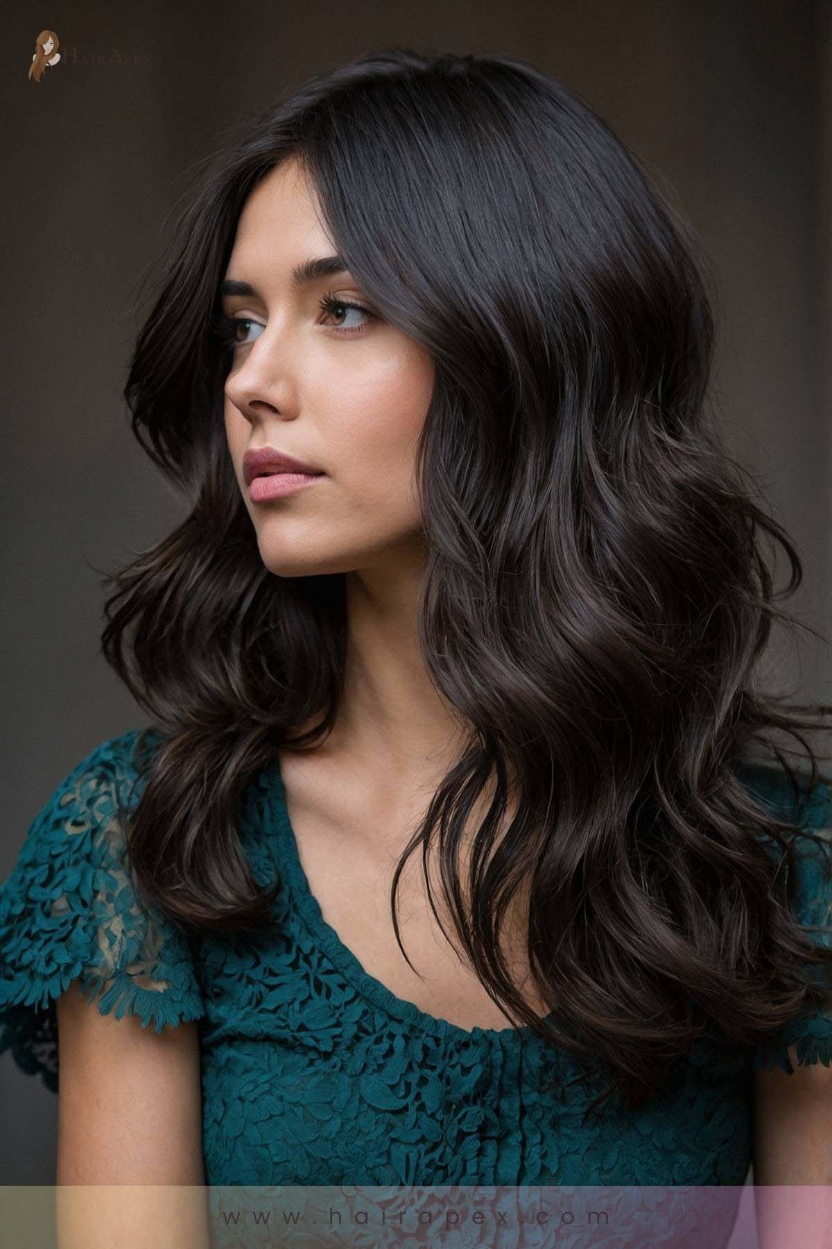 medium length haircut dark hair 22