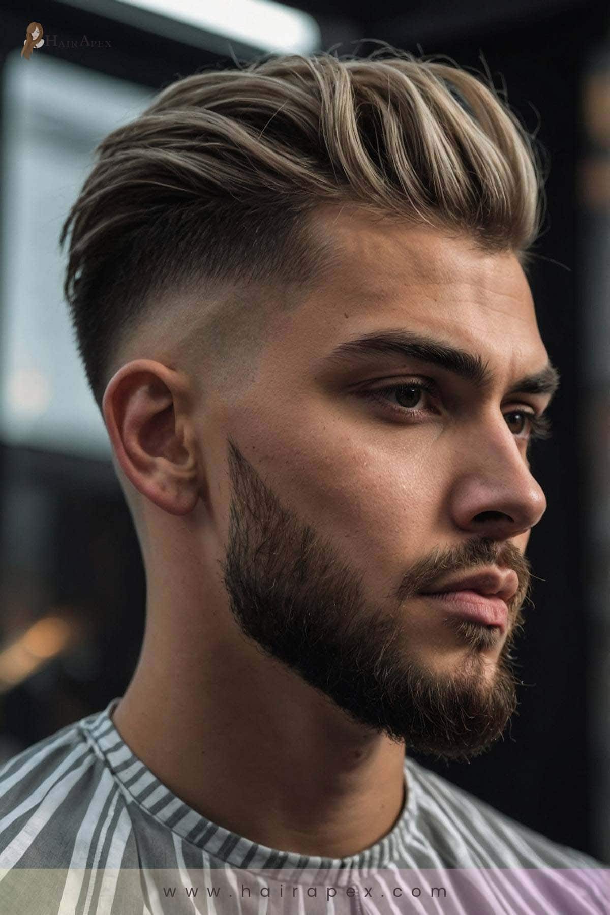 1. High Fade Pompadour 1