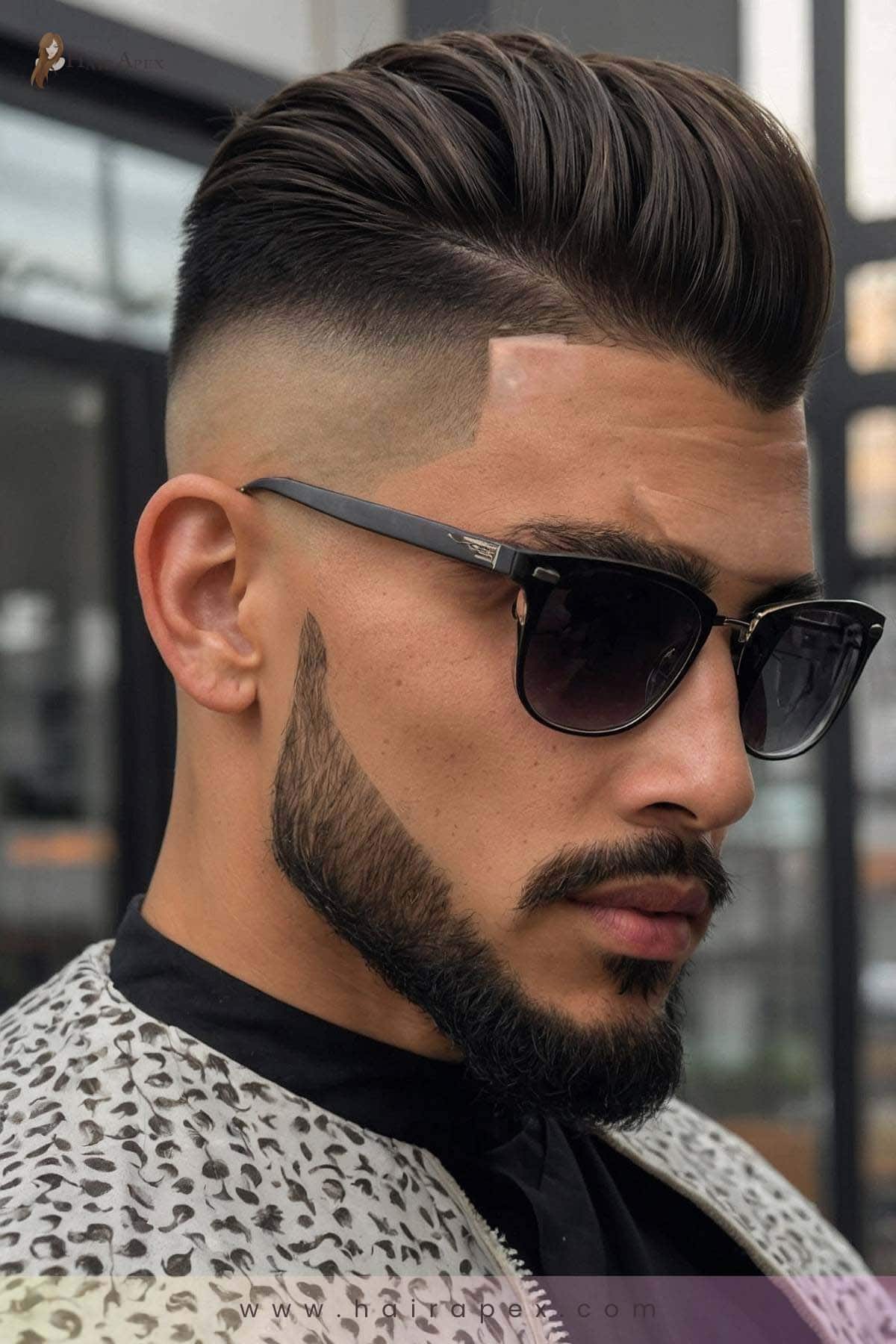 1. High Fade Pompadour 2